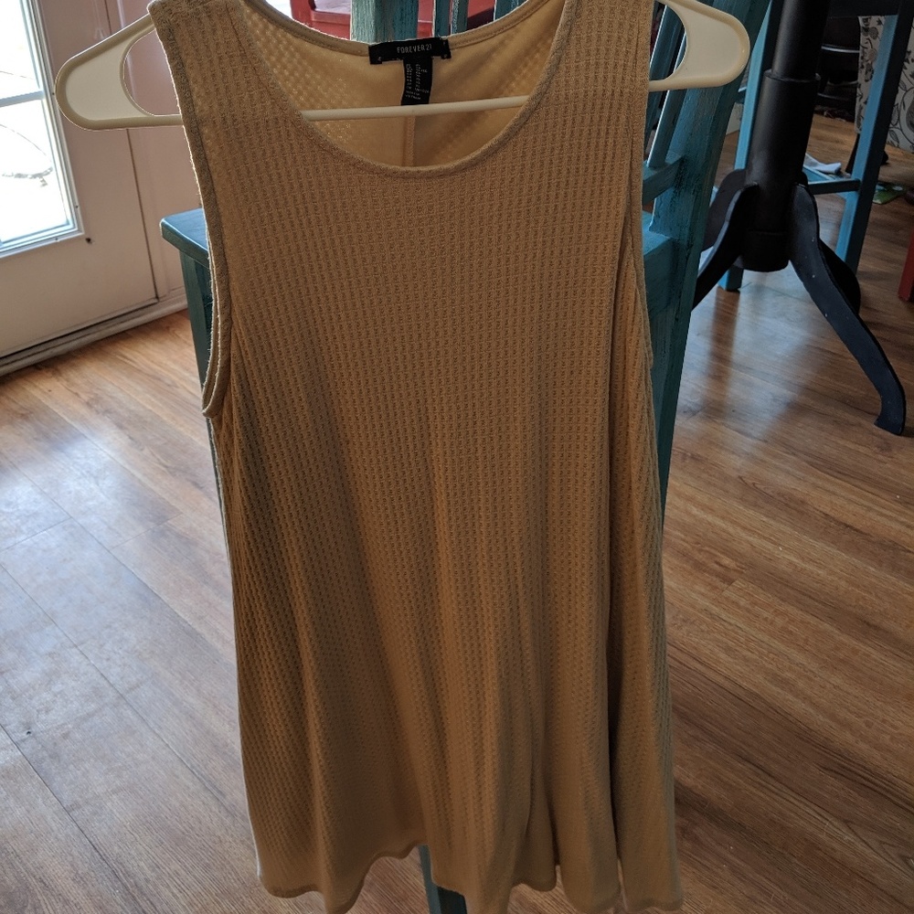 Cream textured dress